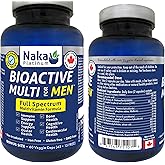 Naka Platinum Bioactive Multi for Men, Full Spectrum, Multivitamin Formula, METHYLATED, Made in Canada (60 vcaps (Pack of 1))