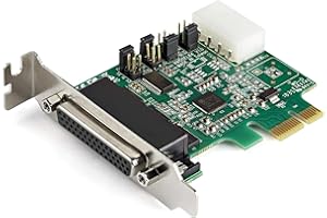 StarTech.com 4-Port PCI Express RS232 Serial Adapter Card - PCIe RS232 Serial Host Controller Card - PCIe to Serial DB9-16950