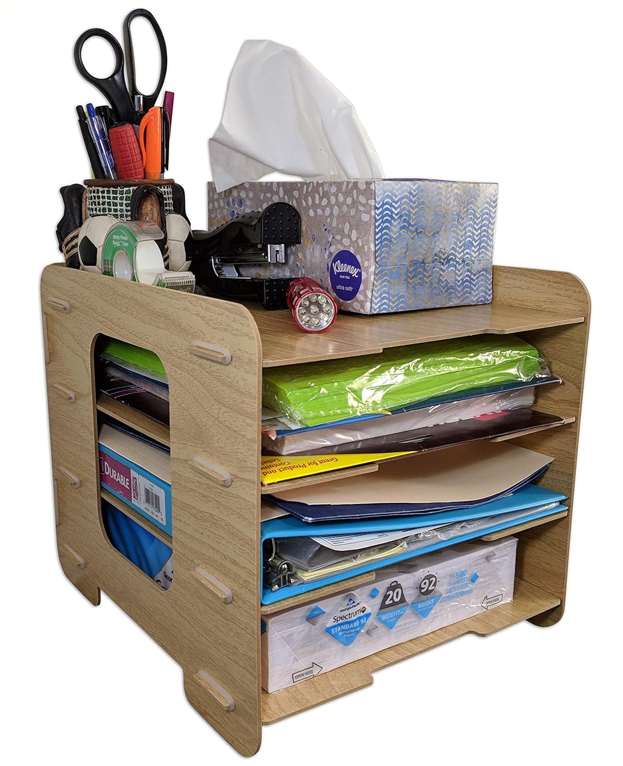 Best rustic blue desk organizer