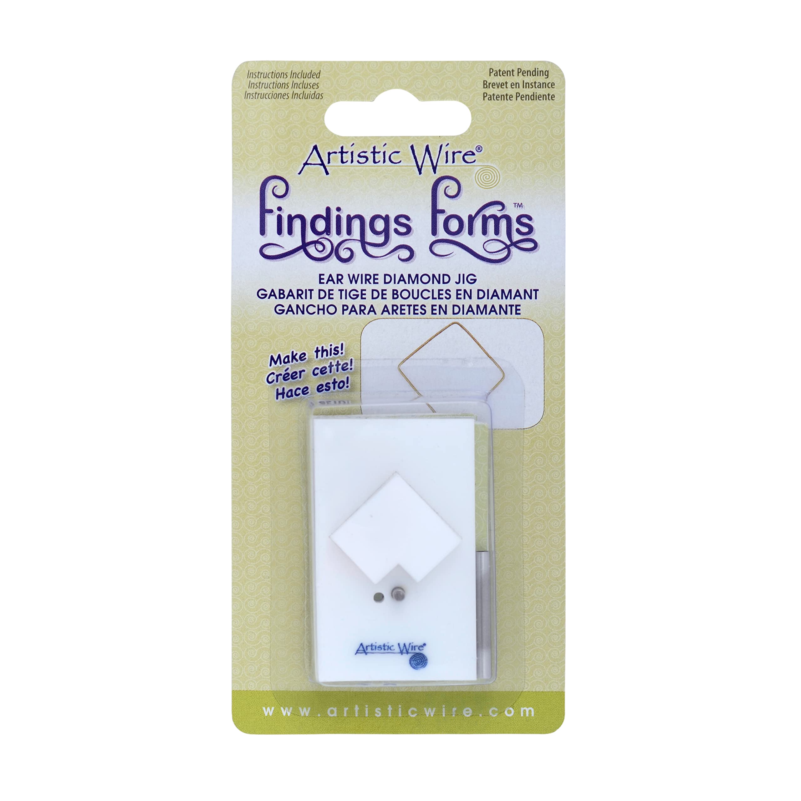 Artistic Wire Findings Forms Diamond Ear Wire Jig