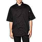 Chef Code Men's Short Sleeve Unisex Cool Breeze Chef Coats