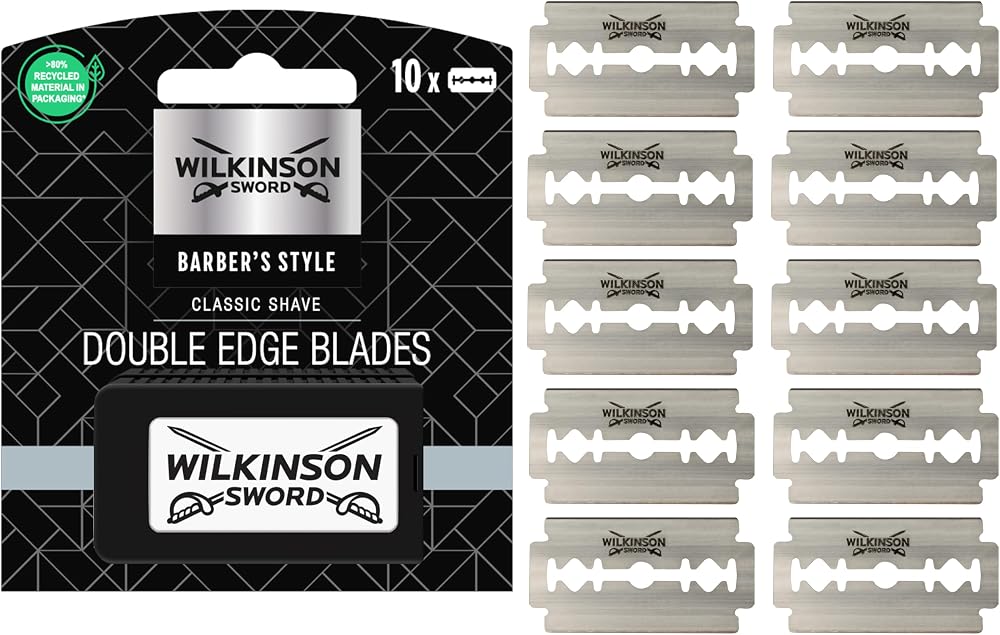 Wilkinson Sword Barber's Style Double Edge Razor Blades 10s Pack