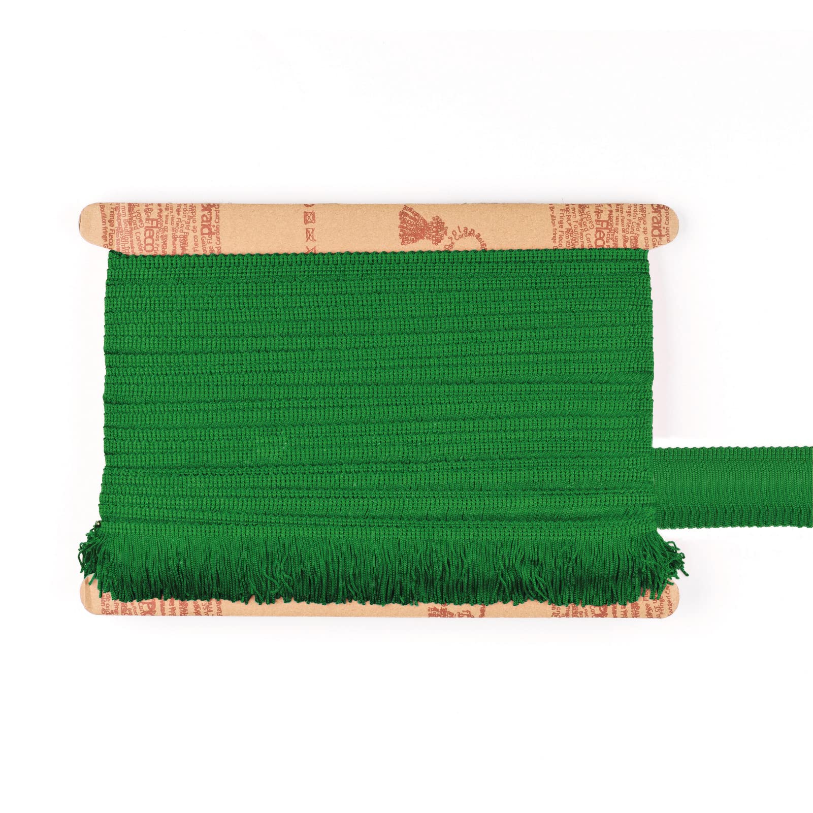 TEXTEX = Cuquillo Fringe for Sewing Flamenco and Sevillana. Composition Rayon 100%. Length of 5 cm. 5m Pieces. (Moss Green)