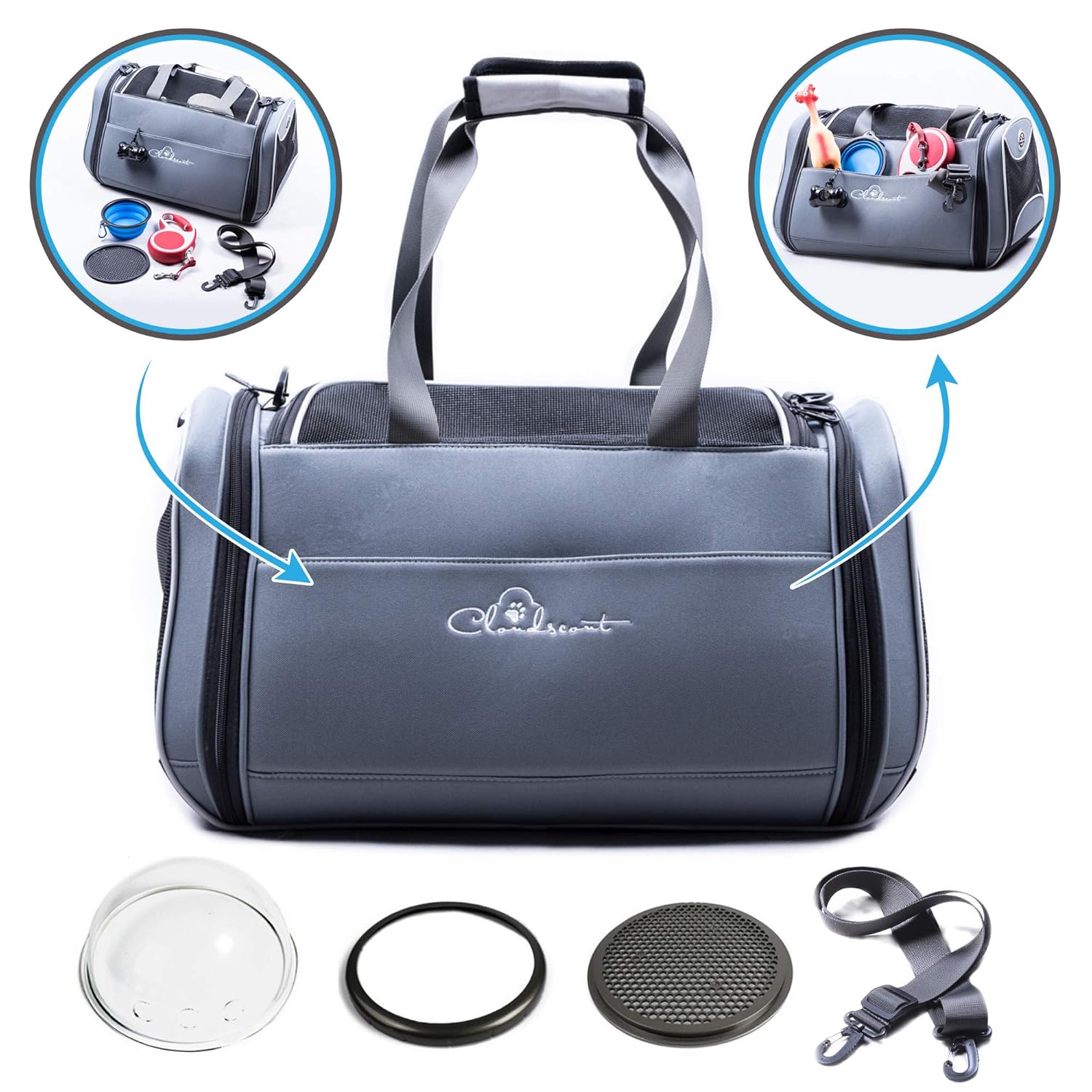 Lucky Lamb Cloudscout Faltbare Tragetasche F uuml r Hund amp Katze Bis