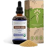 Fennel Seed USDA Organic Tincture | Alcohol-Free Extract, High-Potency Herbal Drops | Made from 100% Certified Organic Fennel (Foeniculum vulgare) Dried Seed (4 Fl Oz (Pack of 1))