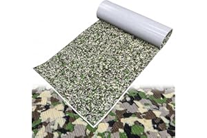 HJDECK Boat Flooring EVA Foam Boat Decking Sheet Self Adhesive Marine Flooring Brushed Camo Marine Carpet for Boats Yacht Kayak Decking Cushioning Cooler Seating Helm Pad Swimming RV Golf Cart Non Slip Pad