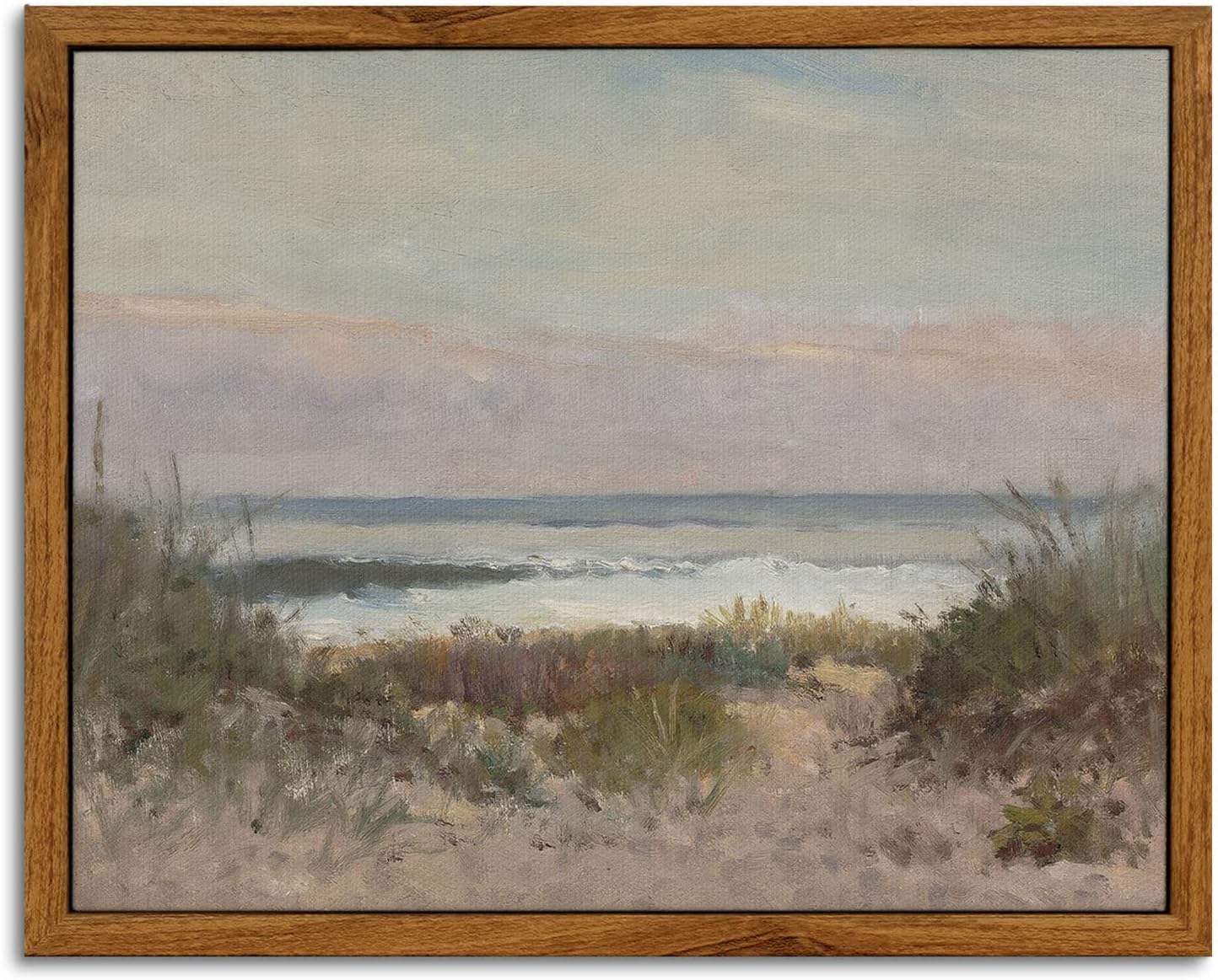 Wall Décor - InSimSea Framed Canvas Wall Art Decor Room Decor, Classical Coastal Scenery Bathroom Pictures Wall Decorations, Farmhouse Kitchen Office Bathroom Art Wall Decor 8x10 Inch