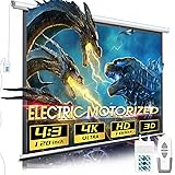 Aoxun Motorized Projector Screen Pull Down with