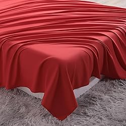 NTBAY California King Flat Sheet Only - Brushed