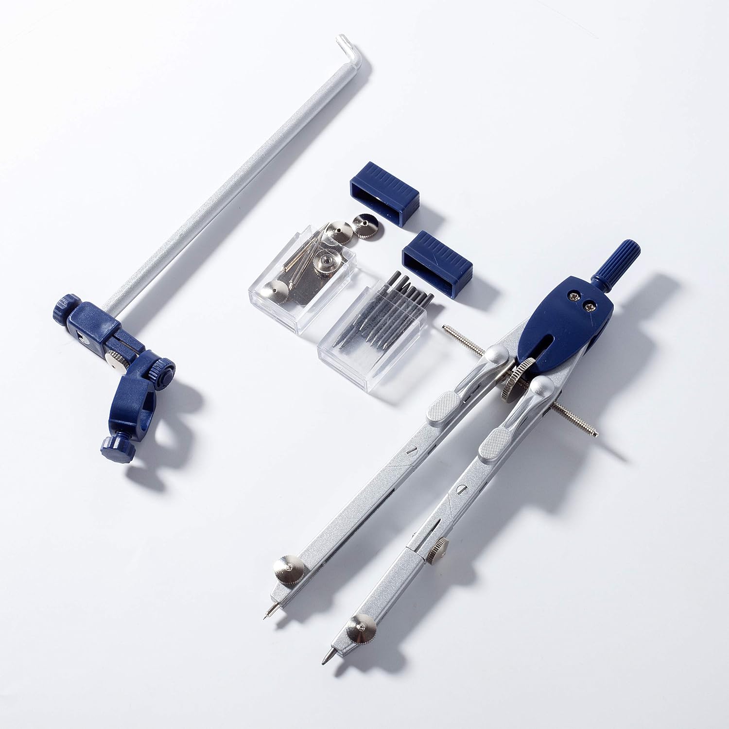 Mr. Pen Professional Metal Compass with Wheel and Lock for Geometry, Drafting, Math, Drawing : Office Products