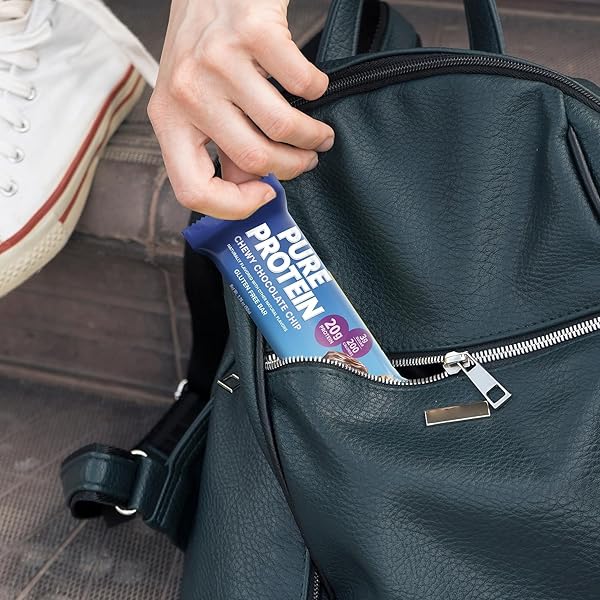 PURE PROTEIN HIGH PROTEIN BAR CHEWY CHOCOLATE CHIP – 6 CT