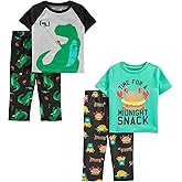 Simple Joys by Carter's boys 4-piece Polyester Pajama Set