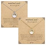 Tedux 2 Pcs Silver & Gold Mustard Seed