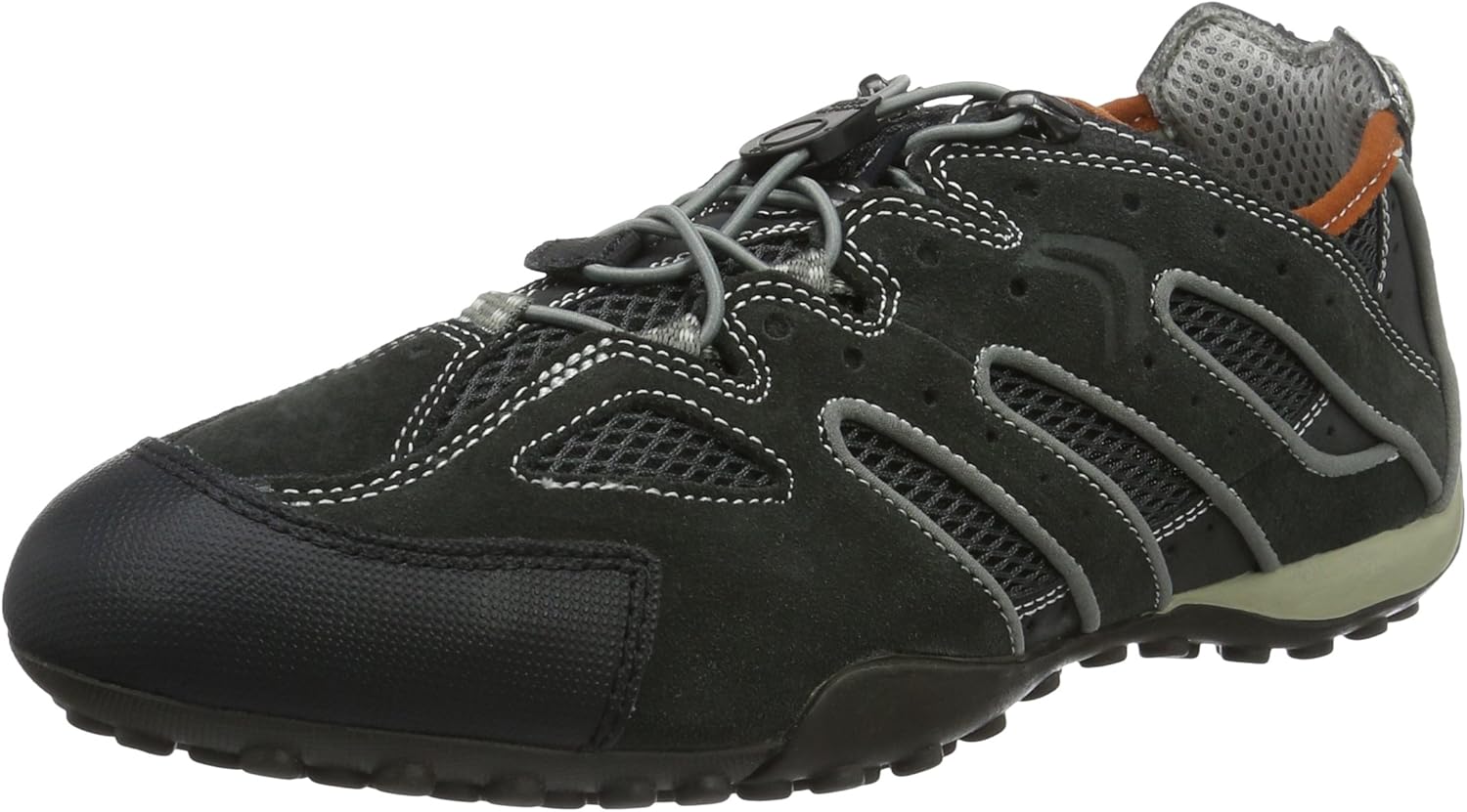 Geox UOMO SNAKE Zwart - Schoenen Lage sneakers Heren € 113,95
