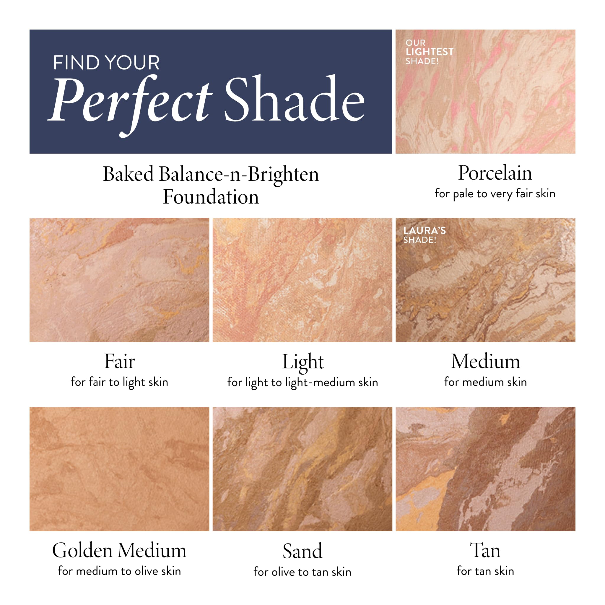 LAURA GELLER NEW YORK Award-Winning Baked Balance-n-Brighten Color Correcting Powder Foundation - Porcelain - Buildable Light to Medium Coverage - Demi-Matte Natural Finish