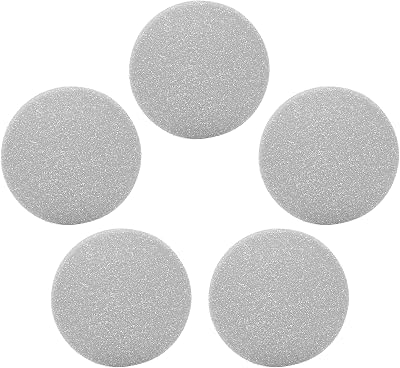 Shanrya Electric Foot Grinder Head Quartz Sand Replacement 5 Pack Grey