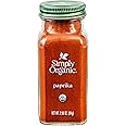 Simply Organic, Paprika Ground Certified Organic, 2.96 Ounce Container | Organic Paprika, Warm, Mildly Tangy, Hint of Sweetne
