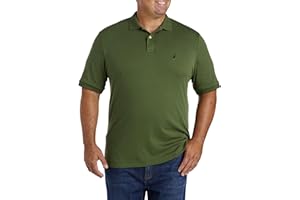 Nautica Men's Classic Fit Short Sleeve Solid Soft Cotton Polo Shirt