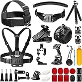 AKASO Outdoor Sports Action Camera Accessories Kit 42 in 1 for AKASO EK7000/ Brave 4/Gopro Hero 11 12 13 /DJI OSMO Action 4/5