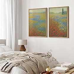 MUDECOR Framed Canvas Print Wall Art Set Colorful
