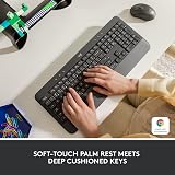 Logitech Signature K650 Wireless Keyboard with Wrist Rest UK QWERTY Grey view 2