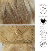 TRIXES Bombshell Wig 20in Blonde Fringe Long Hair Cosplay Fancy Dress view 6