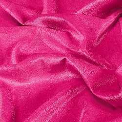 P Pothuiny Hot Pink Velvet Fabric by The Yard, 5