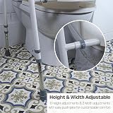Aidapt Raised Toilet Seat with Frame Adjustable Height Width Non-Slip view 4