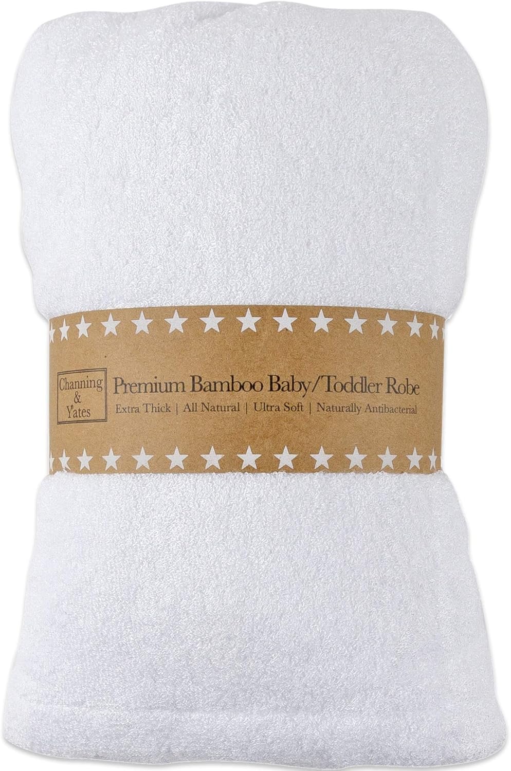 Channing & Yates - Premium Baby Robe - Toddler Robe - Organic Bamboo Hooded Bathrobe Towel - Thick & Soft (Beige): Clothing