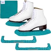 CRS Cross Ice Skate Guards, Soakers &amp; Towel. Complete Skating Care Set | Protect, Dry &amp; Store Skates: Hard Guards, Absorbent Blade Covers &amp; Towel. Complete Care for Figure &amp; Hockey Skates. Gift Set