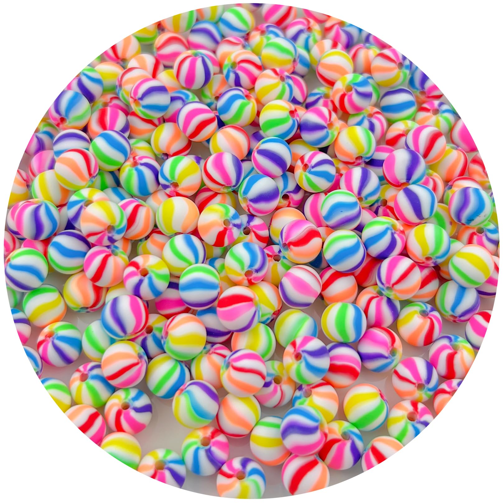 Photo 1 of Mulutoo 200Pcs 6MM Round Polymer Clay Beads Spacer Beads Heishi Vinyl Beads for Jewelry Necklace Earring Making(42-Multicolor 2)