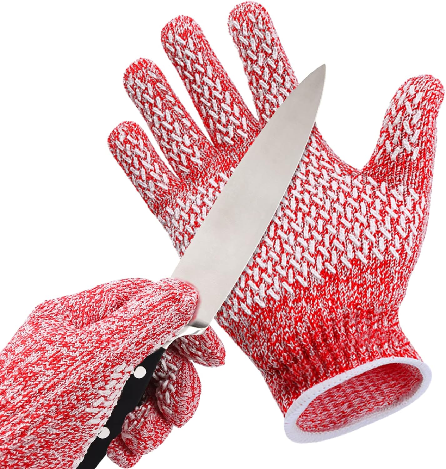 Kids Cut Resistant Gloves, Upgraded Non-slip Grips, Food Grade Safety Work Cutting Gloves for Kitchen, Woodworking