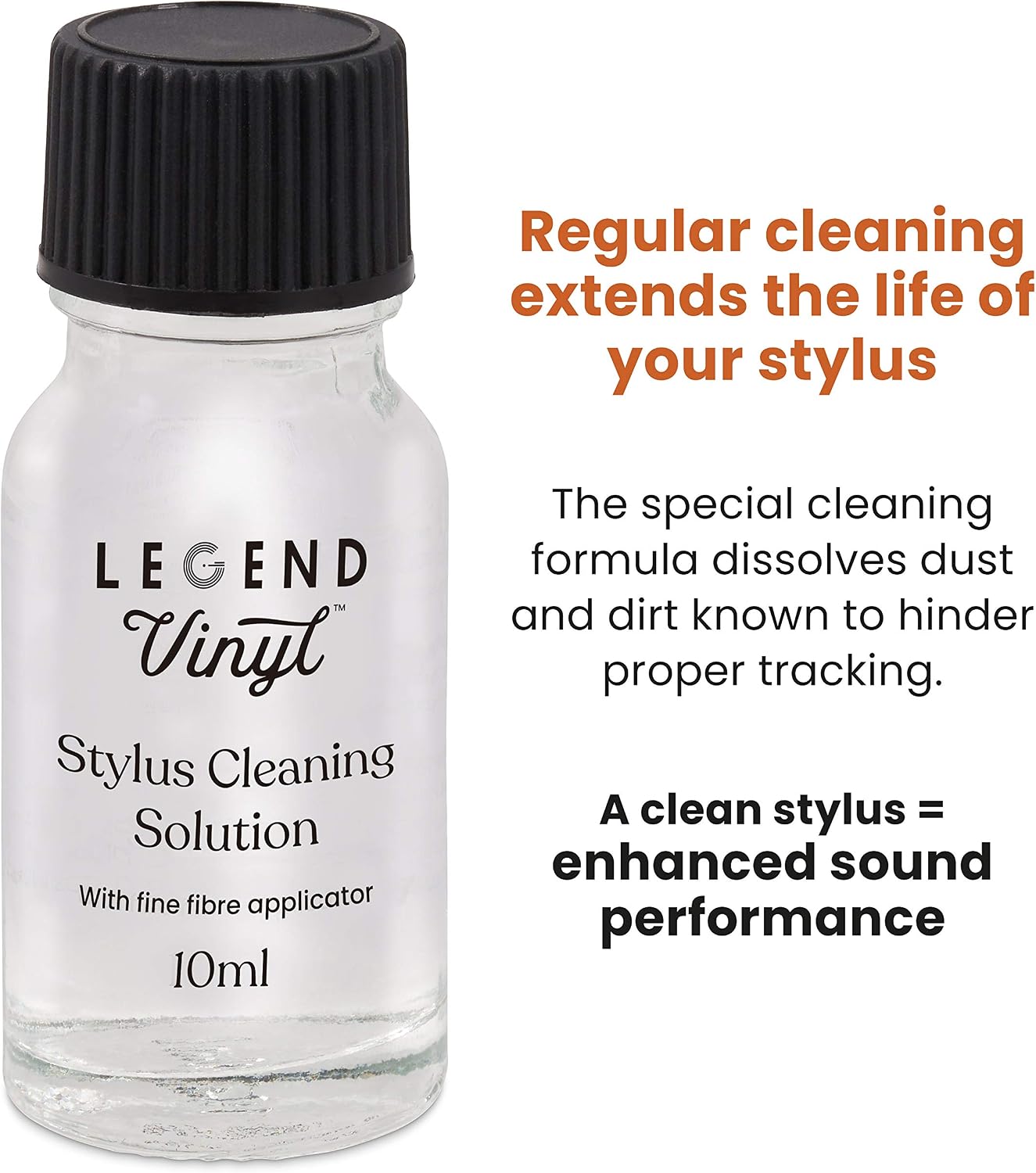 Legend Vinyl Turntable Stylus Cleaning Kit, Carbon Fibre Stylus Brush - Image 5