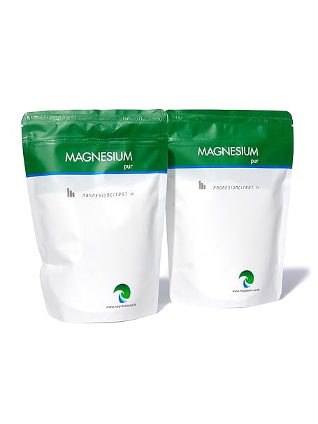 Magnesium Pur - Pulver 2 x 500g Beutel