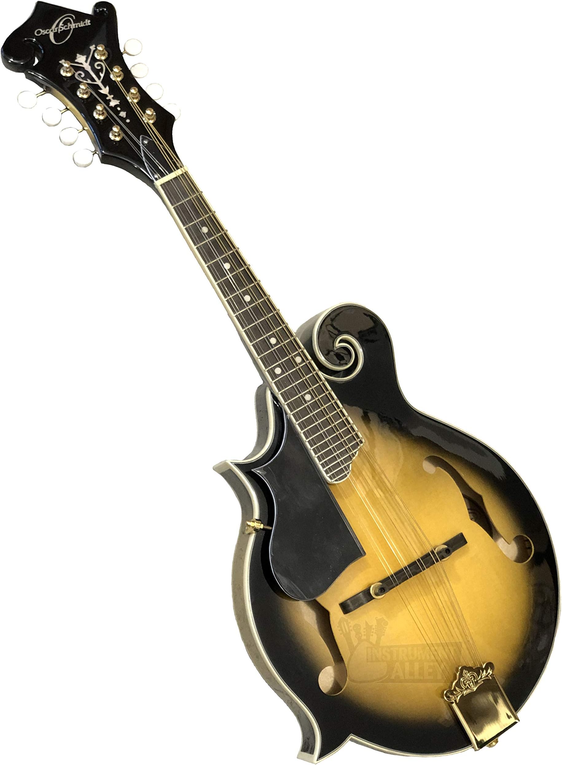 Oscar Schmidt Left Hand OM40 F-Style Acoustic Mandolin. Tobacco Sunburst (OM40LH-O)
