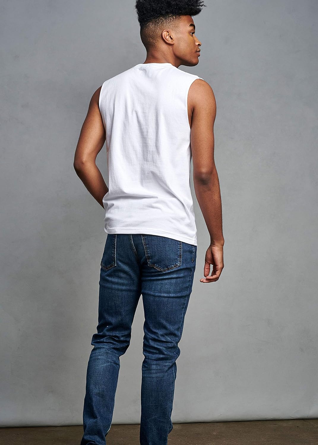 Russell Athletic Men's Cotton Performance Sleeveless Muscle T-Shirt at  Men’s Clothing store