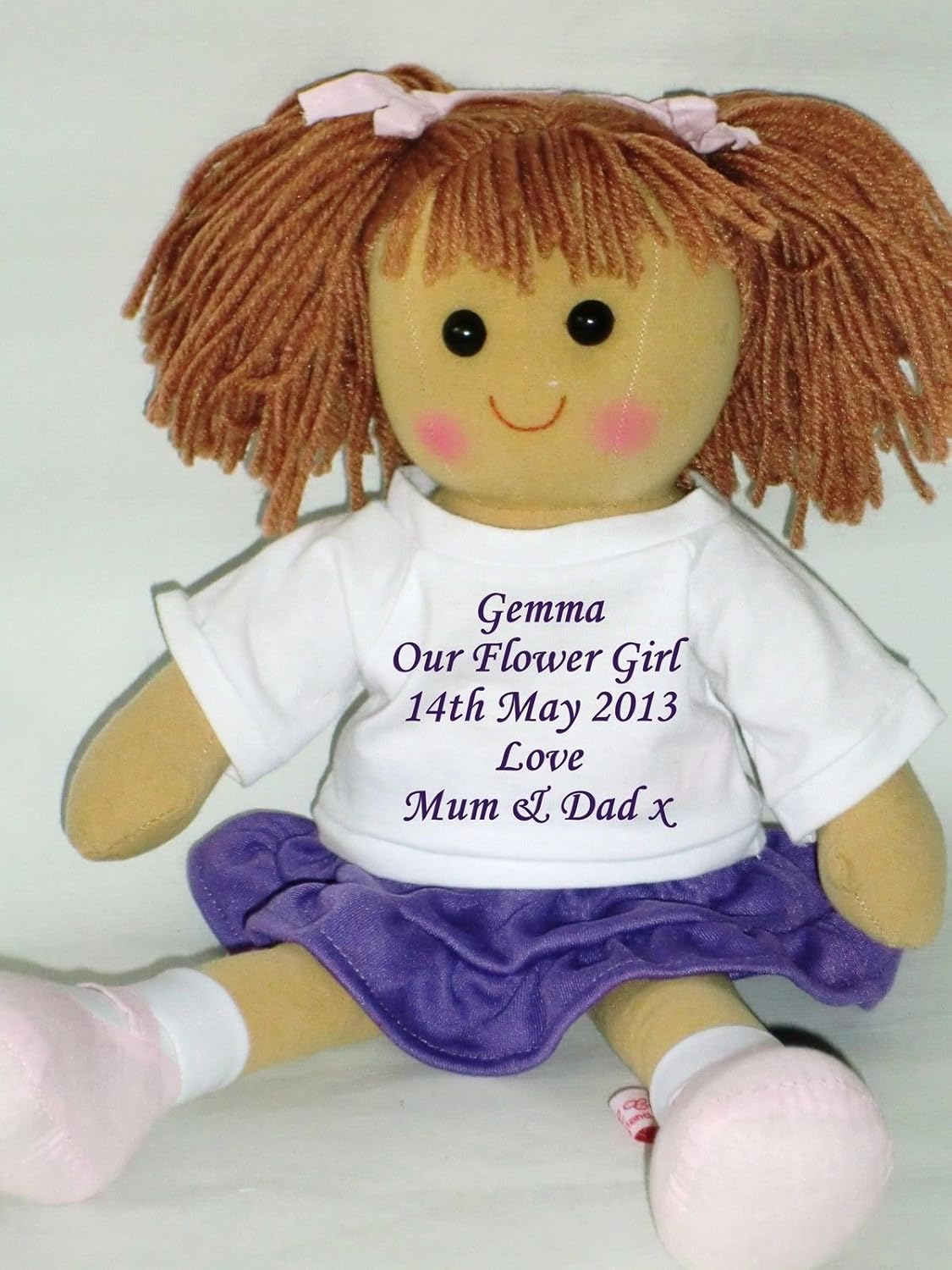 personalised flower girl doll