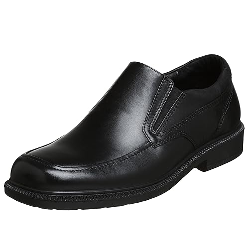 Hush Puppies mens Leverage loafers shoes, Black Leather, 15 US in