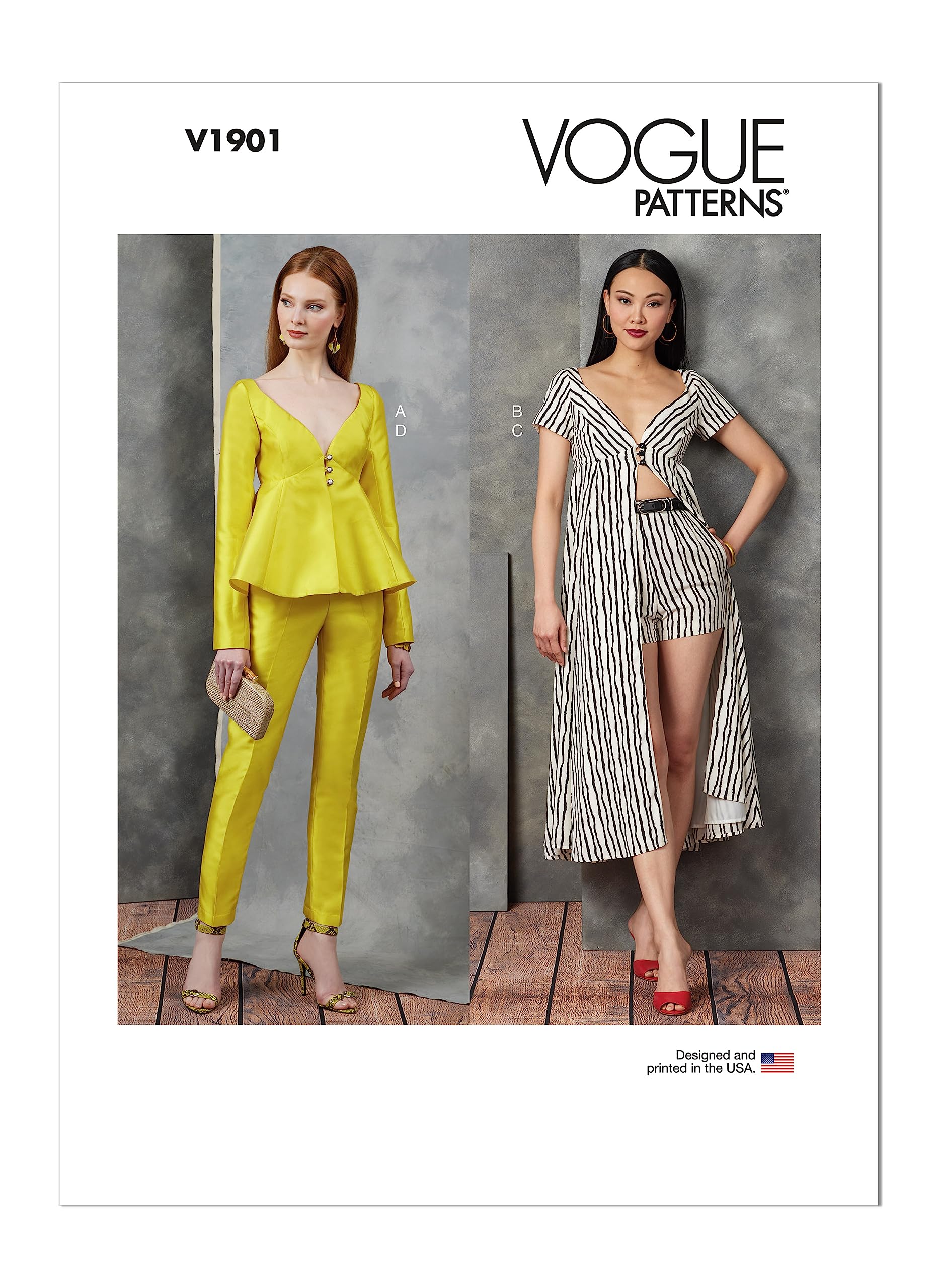 Vogue Patterns V1901A5 Misses Sportswear A5 (6-8-10-12-14)