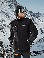 TACVASEN Mens Snow Ski Mountain Jacket Fleece