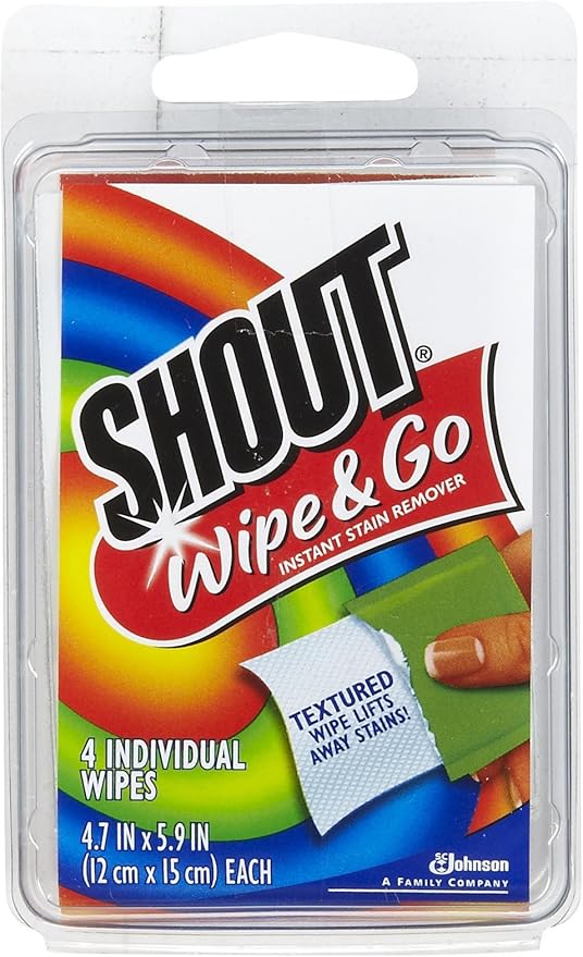 Shout Stain Remover Wipes, Travel Size4 ct. Amazon.ca Home & Kitchen
