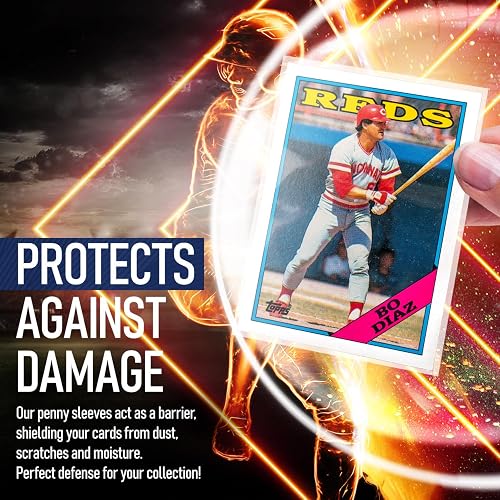 baseball card penny sleeves 100 Sleeve (Penny Sleeve) Pack by Fanatics Now you can proudly display and handle your cards looking their very best Premium Penny Sleeves for Trading