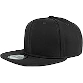 Gelante Snapback Hats for Men - Flat Bill Brim Baseball Cap Hat - Plain Blank Adjustable