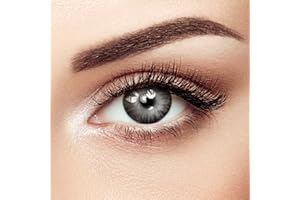 Libruver Colored Contact Lenses Portable Remover Tweezers Case Kit for Outdoor Christmas Party with Color Contacts Lens Soak Storage Inserter Tool Set ⅩⅧGrey