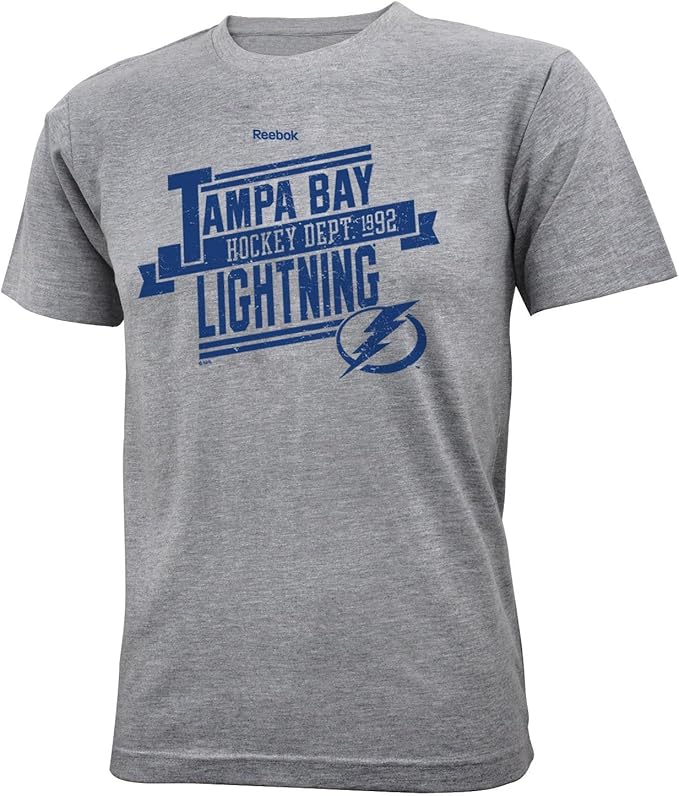 Amazon.com : NHL Tampa Bay Lightning Youth 8-20 Short Sleeve T-Shirt Hockey Dept, Grey, Large 