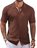 COOFANDY Men's Short Sleeve Knit Polo Shirt Golf