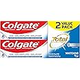 Colgate Total Toothpaste Whitening Gel, Whitening Mint, 4.8 Ounce (Pack of 2)