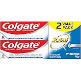 Colgate Total Toothpaste Whitening Gel, Whitening Mint, 4.8 Ounce (Pack of 2)