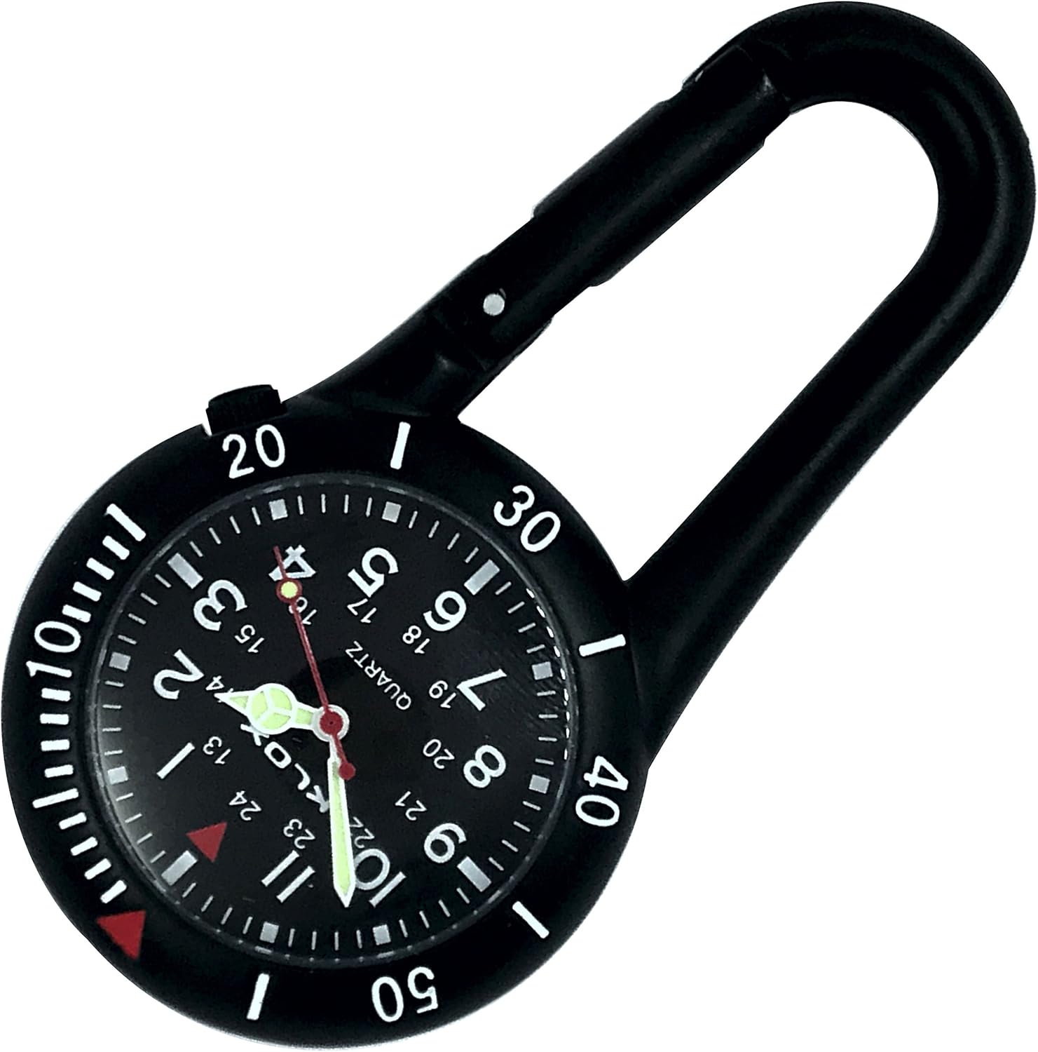 ClipOn Hiker Watch Black with Black Dial Amazon.ca Watches