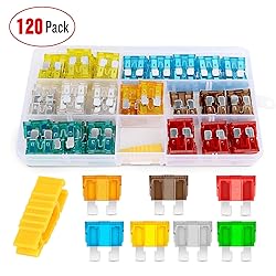 Nilight - 50029R 120 Pcs Standard Blade Fuse